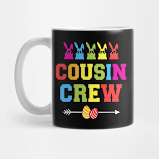 Happy easter cousin crew with cool bunnies and eggs Mug